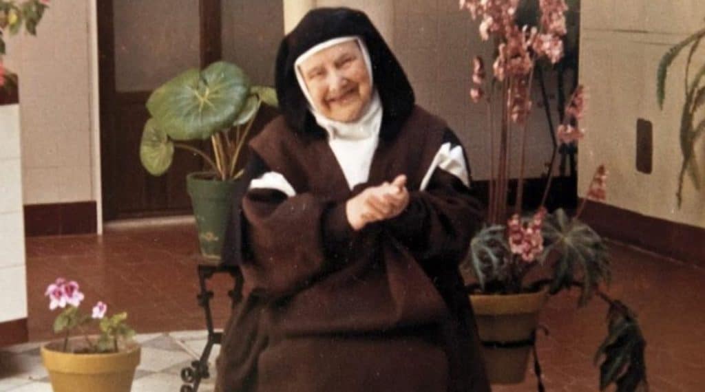 Hermana Cristina en su convento