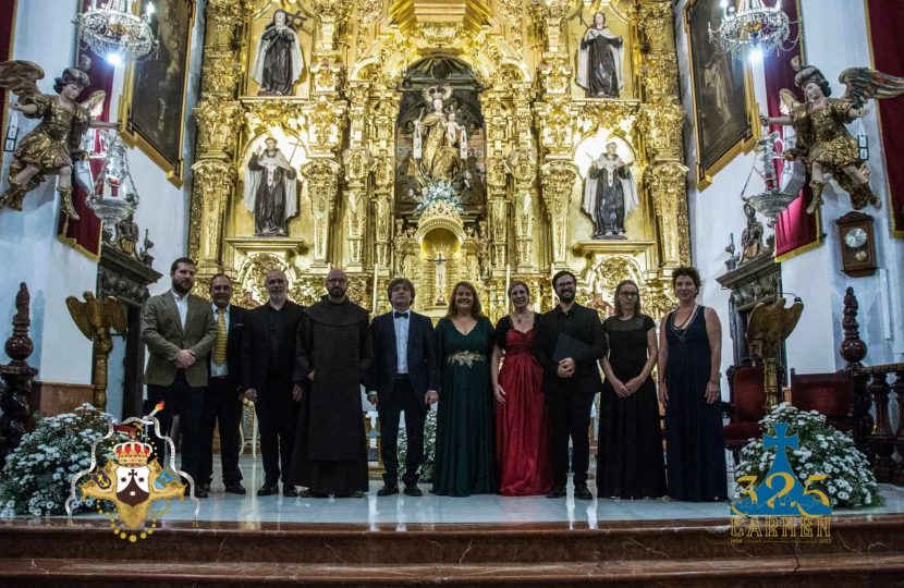 Gran concierto lírico celebrado en la Iglesia del Carmen por el 325 aniversario de la fundación de la Hermandad