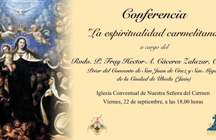 Fray Héctor A. Cáceres ofrecerá una conferencia sobre la espiritualidad carmelitana el viernes 22 de septiembre